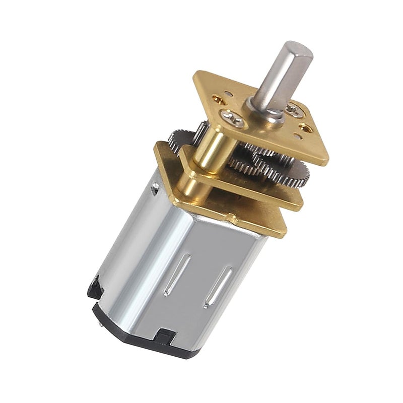 DORHEA 2Pcs DC 12V 30RPM Gear Motor Full Metal Geared Mini Micro Gear with Gearwheel 30RPM N20 Speed Reduction Motor for DIY RC Toys Robort Smart Car Motor - Image 2